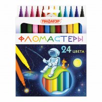 Фломастеры 24 цветов  ПИФАГОР, 152446